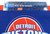 Detroit Pistons NBA Champions Winning Streak Large Wool Blend Banner 24x36 New