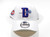 Detroit Pistons D Logo New Era 39Thirty Hat Cap White Flexfit Size M / L