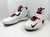 Nike Air Zoom Boss Shark Hightop White/Maroon Football Cleats Size 16