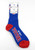 Detroit Pistons 4 Stripe Deuce FBF Originals Socks Blue Size Large New
