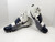 Nike Lunarbeast Pro TD CF Midtop White/Navy Football Cleats Size 13.5