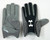 New Under Armor UA Demolition Gray/Gray Receiver Gloves Size L