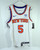 Men New York Knicks Dennis Smith Jr #5 White Assc Jersey Swgman M 44 Nike NWT 3S