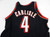 2004-2005 Portland Trail Blazers Geno Carlisle #4 Game Issued Black Jersey 50 85