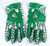 2016 Miami U Team Issued adidas Football Receiver Gloves Green/White Size 3XL