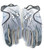 NEW UA BLUR Under Armour Wide Receiver Football Gloves Size XL GRY/CBN/GRY