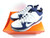 NIKE Air Blue Chip II TB Basketball Shoes Size 16 White/Midnight Navy 375752 142