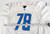 2021 Detroit Lions Tommy Kraemer #78 Game Issued White Practice Jersey 52 70