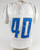 2016 Detroit Lions Ian Wells #40 Game Used White Practice Jersey 44 DP103169