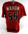 2009 Arizona Diamondbacks Reid Mahon #55 Game Used Red Jersey 46 342