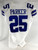 2020 Dallas Cowboys Steven Parker #25 Game Issued White Jersey 42 847
