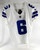 2020 Dallas Cowboys Johnnie Dixon #6 Game Used White Jersey 40 858