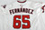 2025 Washington Nationals Julian Fernandez #65 Game Issued White Jersey 46 3