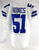 2021 Dallas Cowboys Anthony Hines #51 Game Used White Jersey 42 859