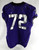 2019-24 Texas Christian TCU Frogs #72 Game Used Purple Jersey Football NP R 48 6