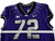2019-24 Texas Christian TCU Frogs #72 Game Used Purple Jersey Football NP R 48 6