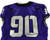 2019-24 Texas Christian TCU Frogs #90 Game Used Purple Jersey Football NP R 46 7