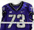 2019-24 Texas Christian TCU Frogs #73 Game Used Purple Jersey Football NP R 48 4
