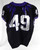 2019-24 Texas Christian TCU Frogs #49 Game Used Black Jersey Football NP R 44 4