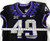 2019-24 Texas Christian TCU Frogs #49 Game Used Black Jersey Football NP R 46 5