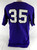 2010s Texas Christian TCU Horned Frogs #35 Game Used Purple Jersey Baseball L 0