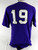 2010s Texas Christian TCU Horned Frogs #19 Game Used Purple Jersey Baseball L 3