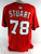 2025 Washington Nationals Tyler Stuart #78 Game Issued Red Jersey 48 05