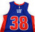 2022-23 Detroit Pistons Saben Lee #38 Game Issued Blue Jersey 6 Russell Lanier P