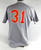 1990s Bowling Green Falcons #31 Game Used Grey Jersey Baseball 46 DP102125