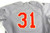 1990s Bowling Green Falcons #31 Game Used Grey Jersey Baseball 46 DP102125