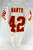 2002 Kansas City Chiefs Shaunard Harts #42 Game Issued White Jersey 42 331
