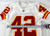 2002 Kansas City Chiefs Shaunard Harts #42 Game Issued White Jersey 42 331