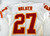 2001 Kansas City Chiefs Bracy Walker #27 Game Issued White Jersey 40 332