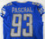 2022 Detroit Lions Josh Paschal #93 Game Issued Blue Jersey 42 DP97338