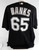 2003-06 Florida Marlins Brian Banks #65 Game Used Black Jersey BP ST XXL 653