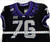 2019-24 Texas Christian TCU Frogs #76 Game Used Black Jersey Football NP R 48 8