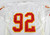 Kansas City Chiefs #92 Game Issued White Jersey 46 315