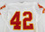 2001 Kansas City Chiefs #42 Game Issued White Jersey 42 311