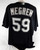 2003-06 Miami Marlins Michael Megrew #59 Game Used Black Jersey BP ST XXL 795