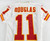 2002 Kansas City Chiefs Douglas #11 Game Issued White Jersey 44 319