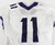 Texas Christian TCU Horned Frogs #11 Game Used White Jersey Football NP R 44 6
