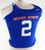 2017 Boise State Broncos #2 Game Used Blue Jersey Beach Volleyball S DP106132