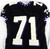 1998 Texas Christian TCU Horned Frogs #71 Game Used Black Jersey Sun Bowl P NP 6