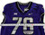 2019-24 Texas Christian TCU Frogs #76 Game Used Purple Jersey Football NP R 48 7