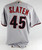 2007 Arizona Diamondbacks Doug Slaten #45 Game Used Grey Jersey 50 276
