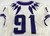 2019-24 Texas Christian TCU Frogs #91 Game Used White Jersey Football NP R 46 32