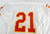 Kansas City Chiefs #21 Game Issued White Jersey 42 294
