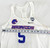 2018 Boise State Broncos #5 Game Used White Jersey 60 Patch Beach Volleyball M 0