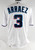 2023 Miami Marlins Luis Arraez #3 Game Issued White Jersey 44 DP106145