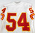 2001 Kansas City Chiefs #54 Game Issued White Jersey 46 290
